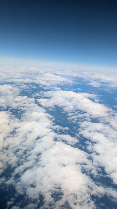 飛行機から見た雲